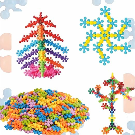 ToyMagic Star Interlink Construction Play - 500 Pcs | Large STEM Building Blocks Set for Kids | Interlocking Educational Toy for Boys & Girls Age 3+ | Enhances Problem-Solving & Creativity